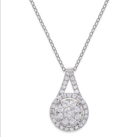 Jewelry - 1/2 ct. t.w. Diamond Pendant 18” Necklace